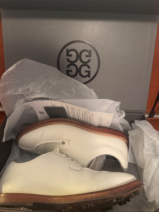 G/Fore Gallivanter G/Lock Leather Luxe Sole Golf Shoe-SNO Mens Size 11.5